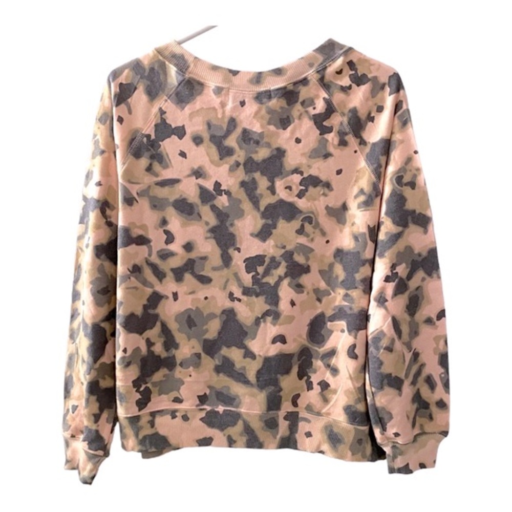 WILDFOX Terry Camo Print Sweatshirt S